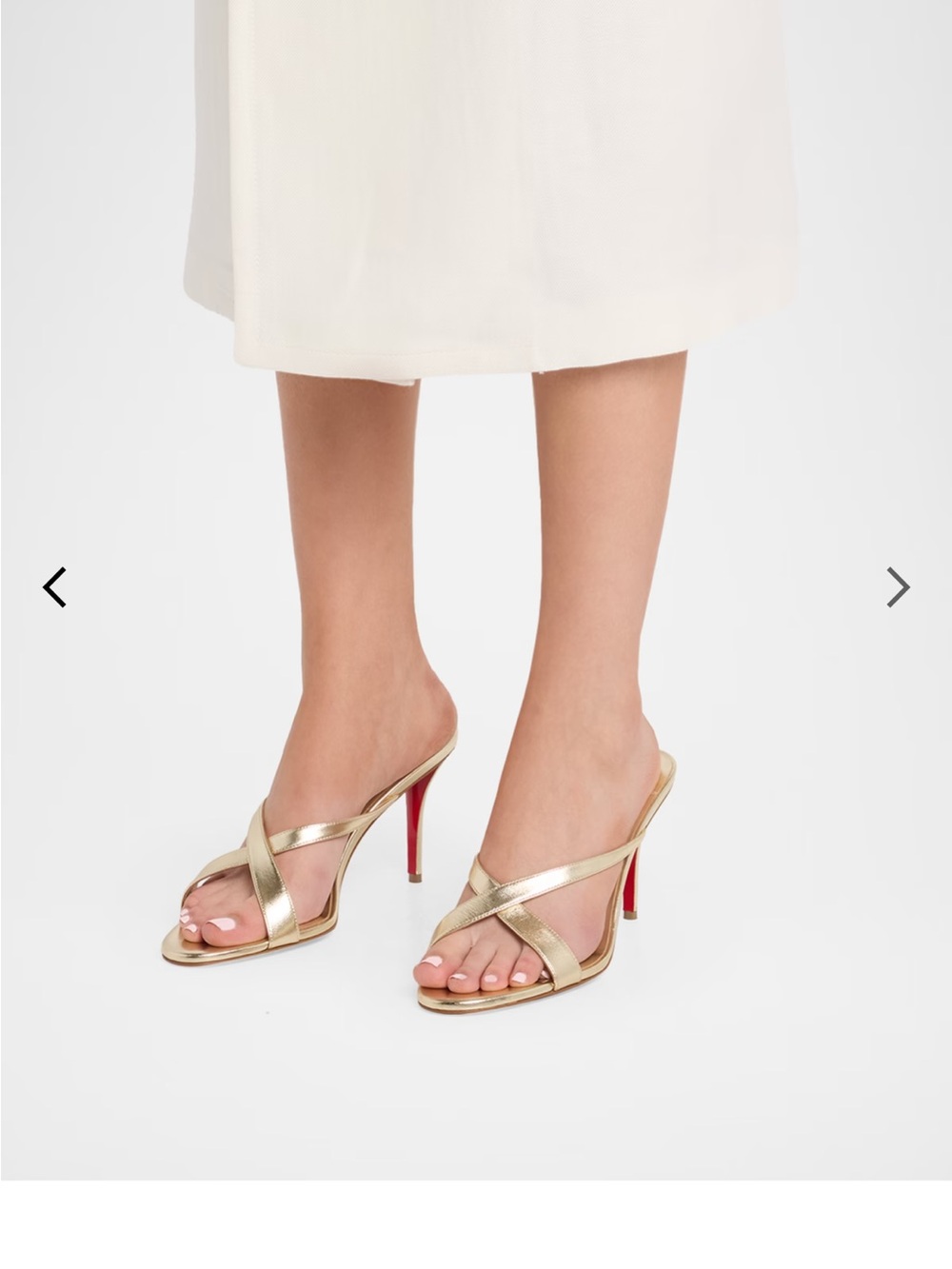 Gold Christian Louboutin Heels